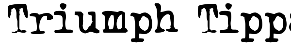 Triumph Tippa font preview